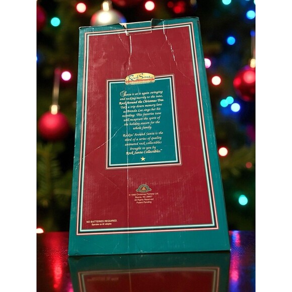 Rockin’ Around Santa - 1992 Vintage Brenda Lee Collectible In Box Works Great! - Picture 4 of 9